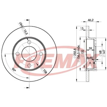 FREMAX Bremsscheibe, BD-3632