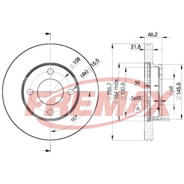 FREMAX Bremsscheibe, BD-3633