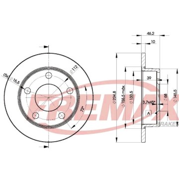 FREMAX Bremsscheibe, BD-3634