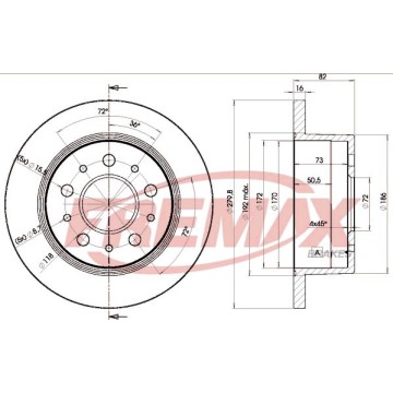 FREMAX Bremsscheibe, BD-3806