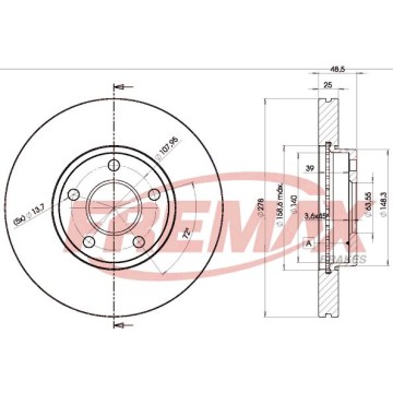 FREMAX Bremsscheibe, BD-3963