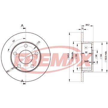 FREMAX Bremsscheibe, BD-4011