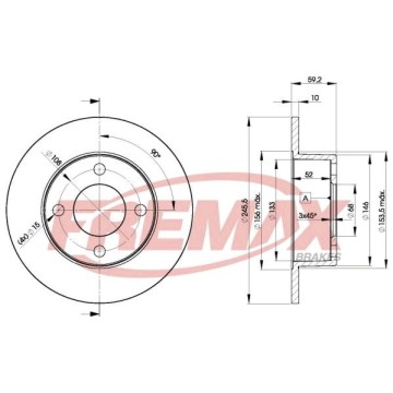 FREMAX Bremsscheibe, BD-4010