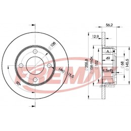 FREMAX Bremsscheibe, BD-4012