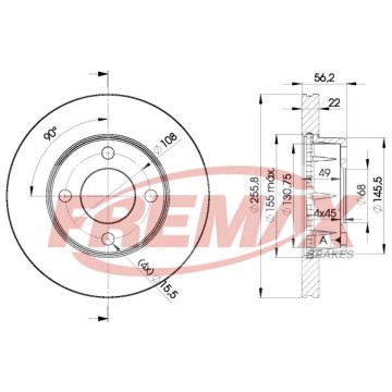 FREMAX Bremsscheibe, BD-4013