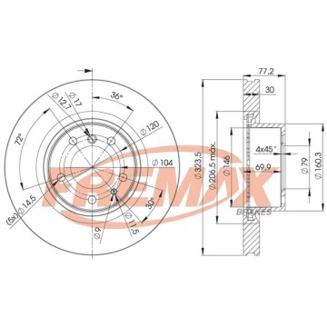 FREMAX Bremsscheibe, BD-4035