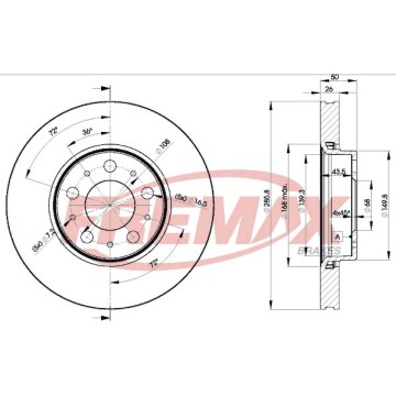 FREMAX Bremsscheibe, BD-4046