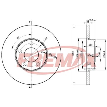 FREMAX Bremsscheibe, BD-4061