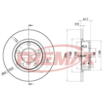 FREMAX Bremsscheibe, BD-4062