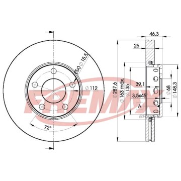 FREMAX Bremsscheibe, BD-4063