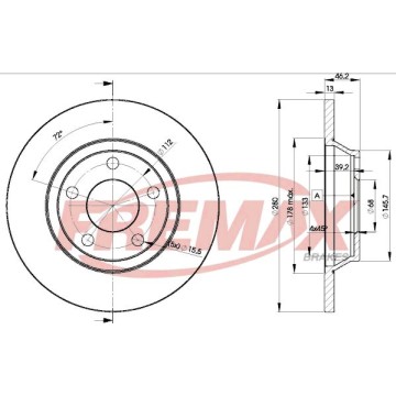 FREMAX Bremsscheibe, BD-4064