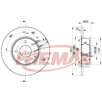 FREMAX Bremsscheibe, BD-4070