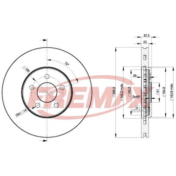 FREMAX Bremsscheibe, BD-4073