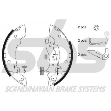 sbs Bremsbackensatz,...