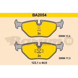 BARUM Bremsbelagsatz,...
