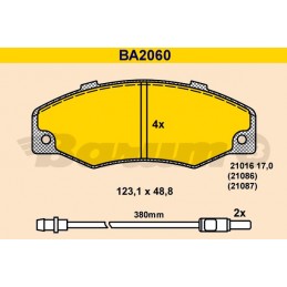 BARUM Bremsbelagsatz,...