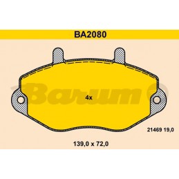 BARUM Bremsbelagsatz,...
