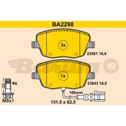 BARUM Bremsbelagsatz,...