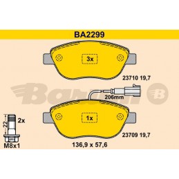 BARUM Bremsbelagsatz,...