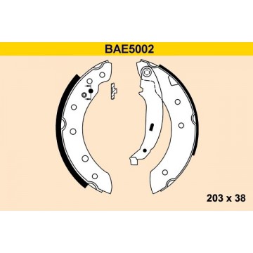 BARUM Bremsbackensatz, BAE5002