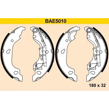 BARUM Bremsbackensatz, BAE5010