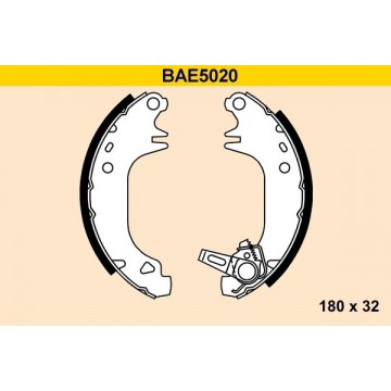 BARUM Bremsbackensatz, BAE5020