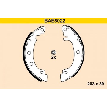 BARUM Bremsbackensatz, BAE5022