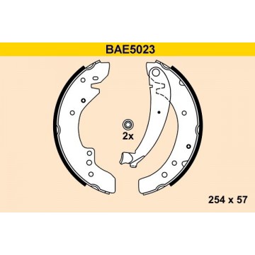 BARUM Bremsbackensatz, BAE5023