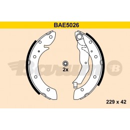 BARUM Bremsbackensatz, BAE5026