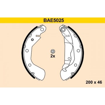 BARUM Bremsbackensatz, BAE5025