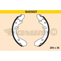 BARUM Bremsbackensatz, BAE5027