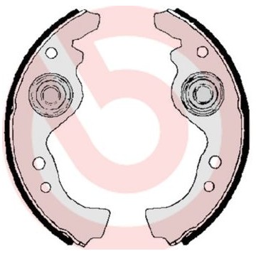 BREMBO Bremsbackensatz, S...