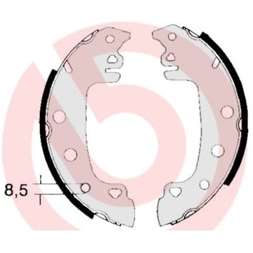 BREMBO Bremsbackensatz, S...