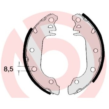 BREMBO Bremsbackensatz, S...