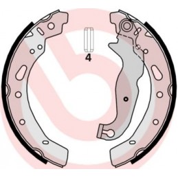 BREMBO Bremsbackensatz, S...