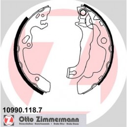 ZIMMERMANN Bremsbackensatz,...