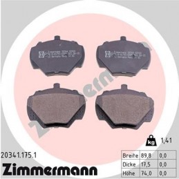 ZIMMERMANN Bremsbelagsatz,...