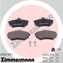 ZIMMERMANN Bremsbelagsatz,...