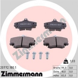 ZIMMERMANN Bremsbelagsatz,...