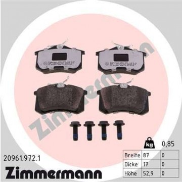 ZIMMERMANN Bremsbelagsatz,...