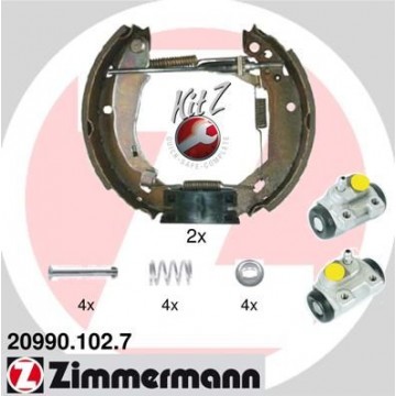 ZIMMERMANN Bremsbackensatz,...