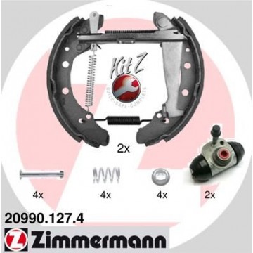 ZIMMERMANN Bremsbackensatz,...