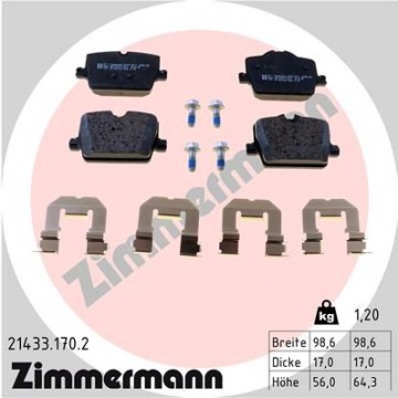 ZIMMERMANN Bremsbelagsatz,...