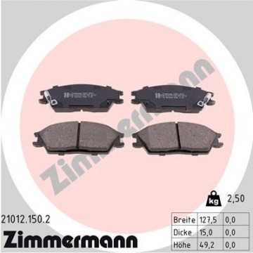 ZIMMERMANN Bremsbelagsatz,...