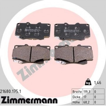 ZIMMERMANN Bremsbelagsatz,...