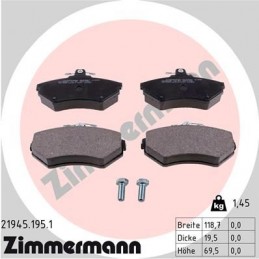 ZIMMERMANN Bremsbelagsatz,...