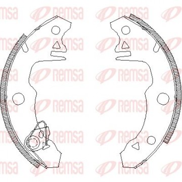 REMSA Bremsbackensatz, 4022.00