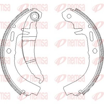 REMSA Bremsbackensatz, 4025.00