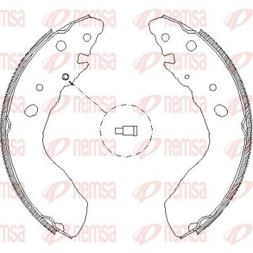 REMSA Bremsbackensatz, 4033.00