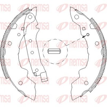 REMSA Bremsbackensatz, 4036.00